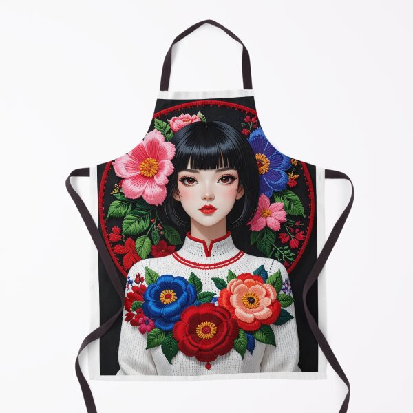 Item preview, Vibrant Asian Girl Portrait Art designed and sold by BetweenForms.