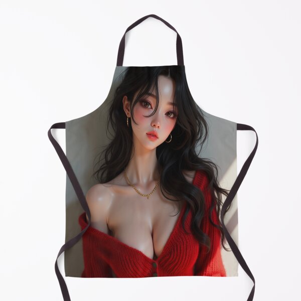 Item preview, Knitted Red Harata | Seductive Girl Portrait designed and sold by KasaHunterHarem.