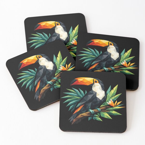 Item preview, Low Poly Toucan Tropical Bird Design – Colorful Geometric Jungle Wildlife Art designed and sold by SaDesign99.