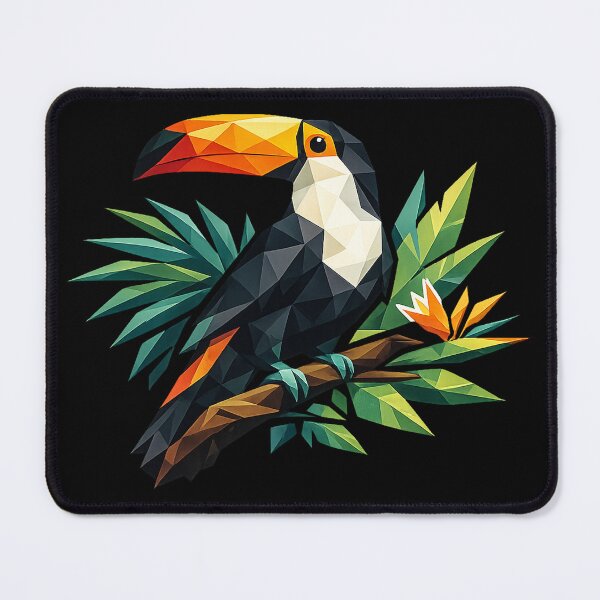 Item preview, Low Poly Toucan Tropical Bird Design – Colorful Geometric Jungle Wildlife Art designed and sold by SaDesign99.