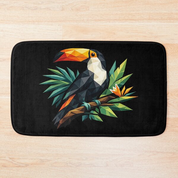 Item preview, Low Poly Toucan Tropical Bird Design – Colorful Geometric Jungle Wildlife Art designed and sold by SaDesign99.