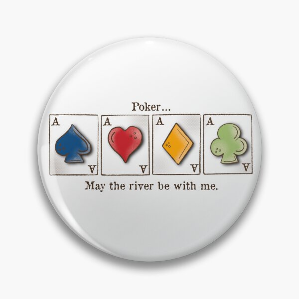 Item preview, Poker, card game, may the river be with me, aces, designed and sold by DebbieJoyArt.