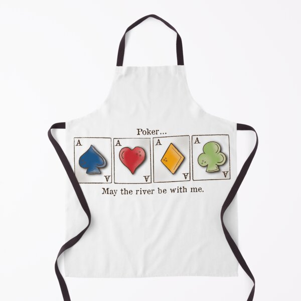 Item preview, Poker, card game, may the river be with me, aces, designed and sold by DebbieJoyArt.