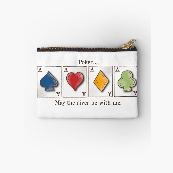Item preview, Poker, card game, may the river be with me, aces, designed and sold by DebbieJoyArt.