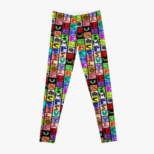 The Alphabet 2015/ Breathing in the Words Leggings