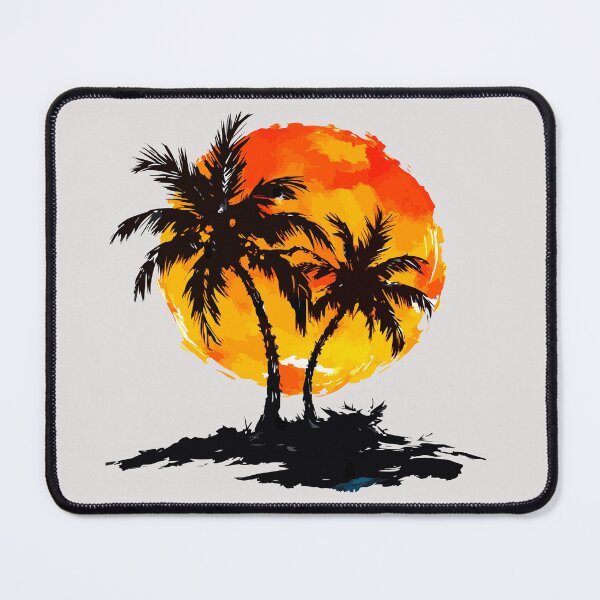 Item preview, Sunset T-Shirt – Tropical Palm Tree Minimal Aesthetic Graphic Tee designed and sold by VikArtStudio.