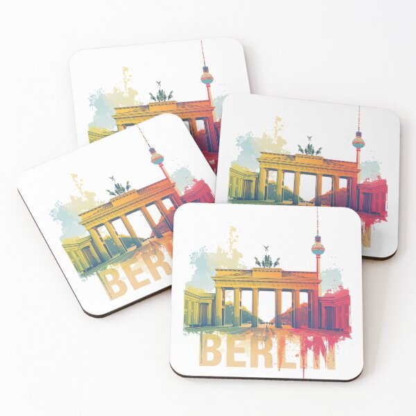 Item preview, Berlin Colorful Skyline T-Shirt – Travel Germany Landmark Design designed and sold by Pixelith-Arts.