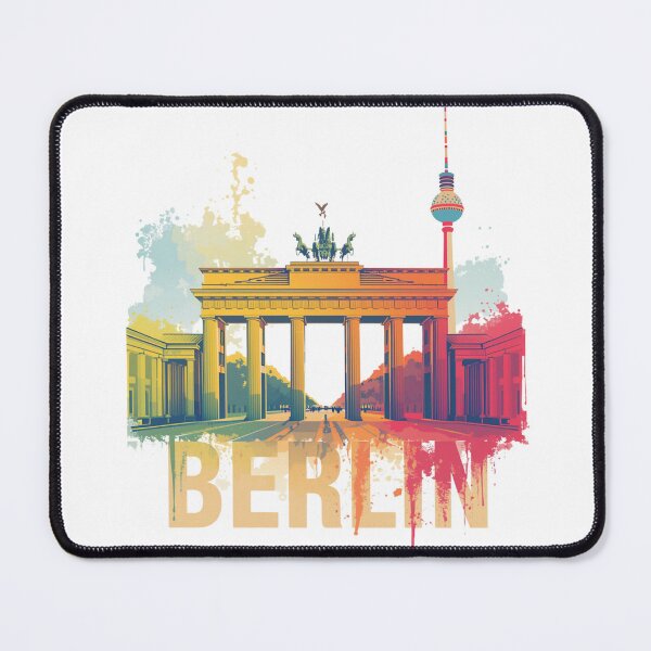 Item preview, Berlin Colorful Skyline T-Shirt – Travel Germany Landmark Design designed and sold by Pixelith-Arts.
