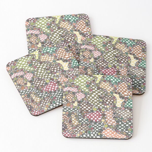 Item preview, Hubert - Hand Drawn Earthly Checked Pattern designed and sold by AJPrettyObscene.