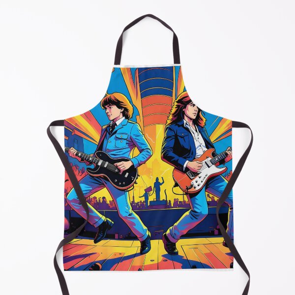 Item preview, Neon Stage Duet: Retro Anime Rock Guitarists Live Concert designed and sold by Daniela`s shop.