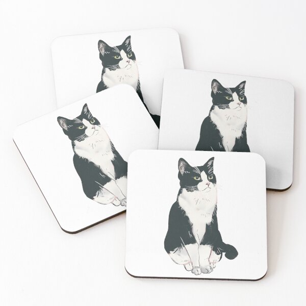 Item preview, Tuxedo Cat,Black And White Cat designed and sold by xiao xuans.