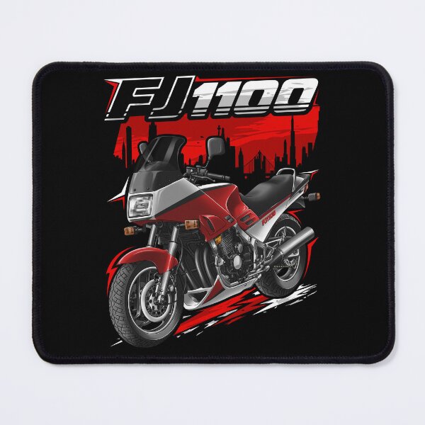 Item preview, Yamaha FJ1100 White & Red for Motorcycle Riders designed and sold by MotoApparelHub.