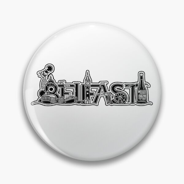 Item preview, Belfast Skyline Line Art – Northern Ireland Street Icons Illustration designed and sold by MruvART.
