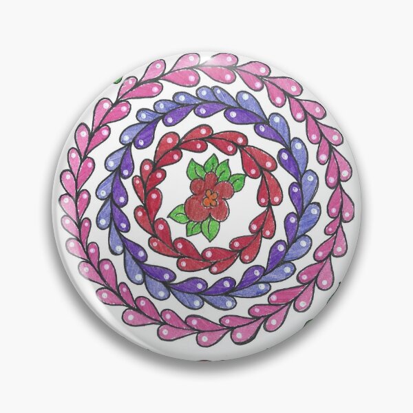 Item preview, Fiona - Hand Drawn Floral Garden Balance Pattern designed and sold by AJPrettyObscene.