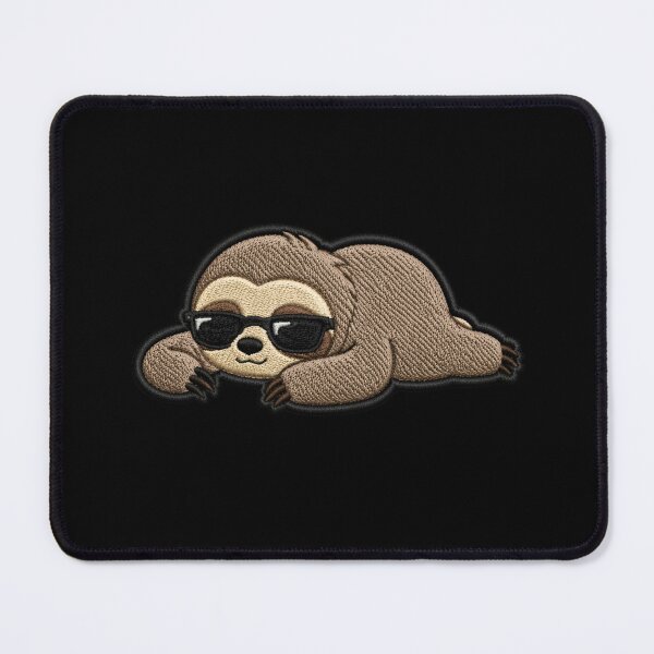 Item preview, Soft but Dangerous Sloth – Cool Lazy Streetwear Embroidery Patch Style Minimal Design designed and sold by ColorSplash123.