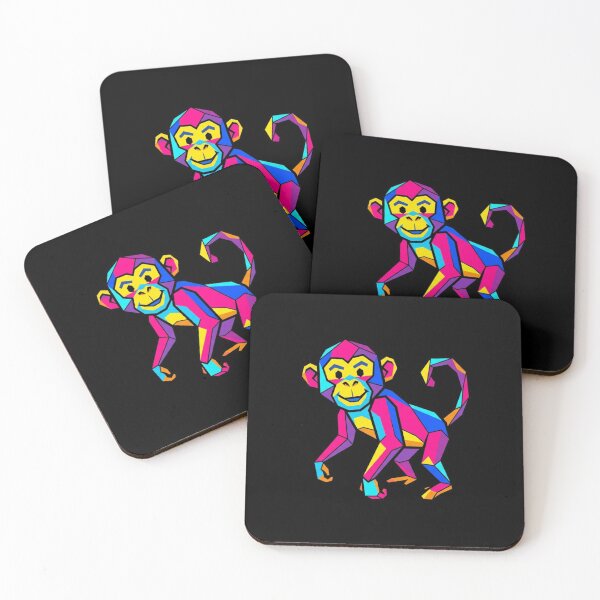 Item preview, Geometric Pop Art Monkey – Colorful Ape T-Shirt for Art Lovers designed and sold by bsbd-action.