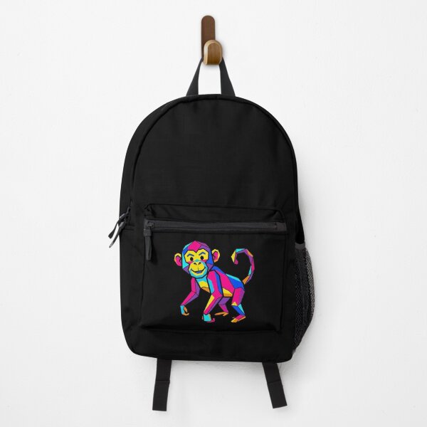 Item preview, Geometric Pop Art Monkey – Colorful Ape T-Shirt for Art Lovers designed and sold by bsbd-action.