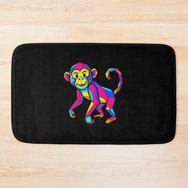 Item preview, Geometric Pop Art Monkey – Colorful Ape T-Shirt for Art Lovers designed and sold by bsbd-action.