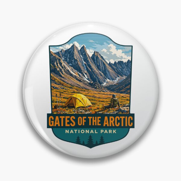 Item preview, Gates of the Arctic National Park Retro Wilderness designed and sold by Gideon Emmerich.