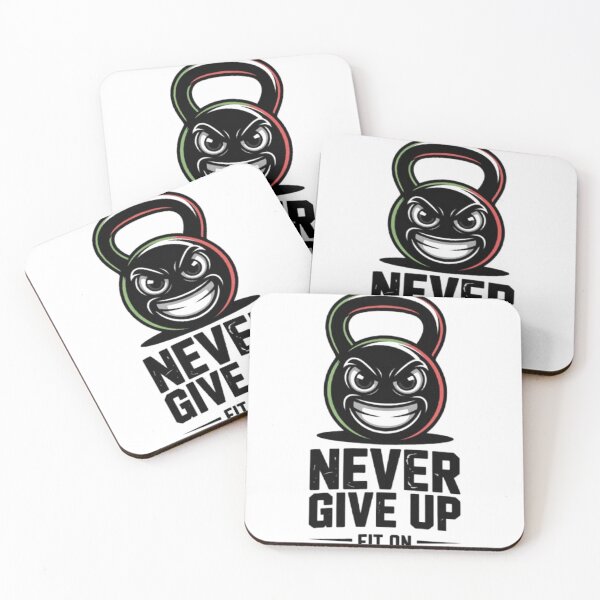 Item preview, kettlebell Never Give Up designed and sold by Fit On.