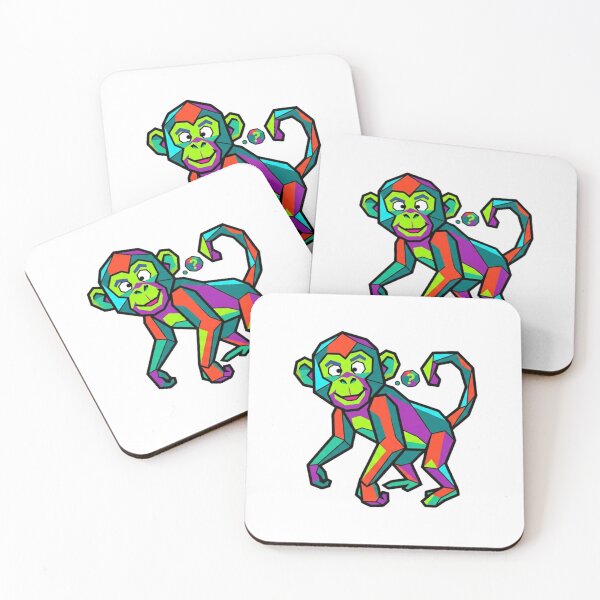 Item preview, Geometric Curious Monkey – Monkey Sticker with Question Mark for Students designed and sold by bsbd-action.