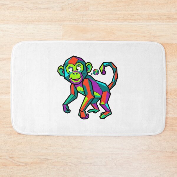 Item preview, Geometric Curious Monkey – Monkey Sticker with Question Mark for Students designed and sold by bsbd-action.