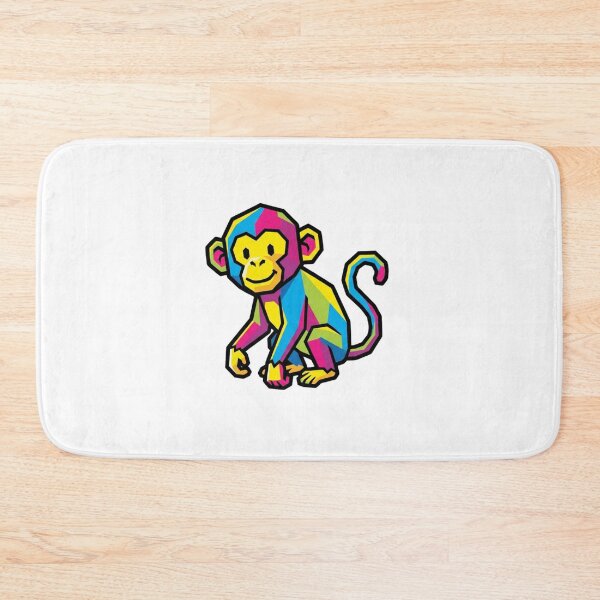 Item preview, Kawaii Smiling Monkey - Minimalist Monkey Mug for Kids and Family designed and sold by bsbd-action.