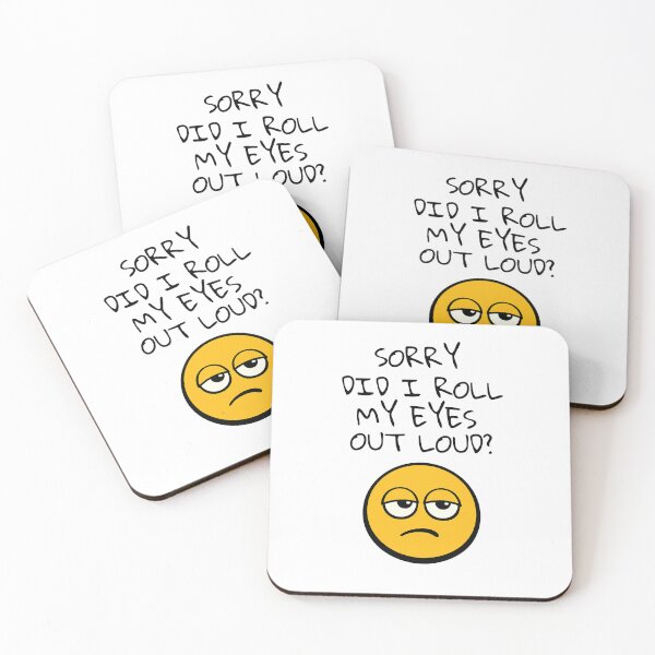 Item preview, Retro Rolling Eyes Emoji – Funny Sarcastic Face Design designed and sold by THISisIT-eshop.