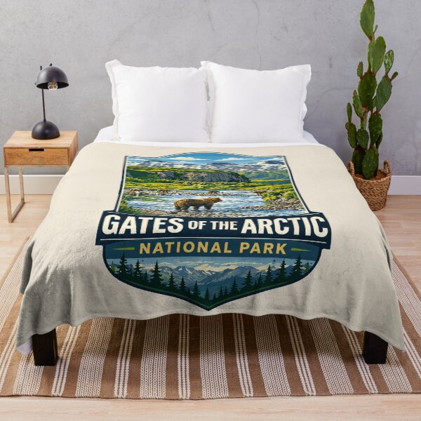 Item preview, Gates of the Arctic National Park Retro Wilderness designed and sold by Gideon Emmerich.
