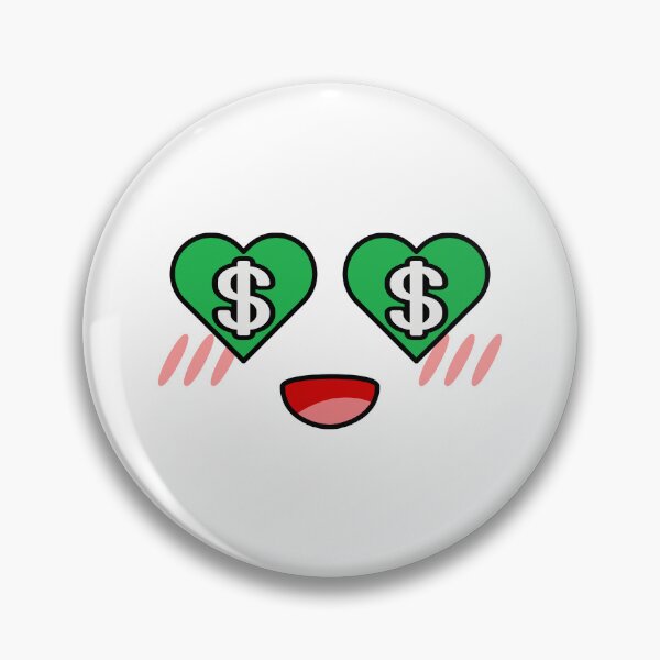 Item preview, Cute kawaii heart money eyes face designed and sold by BlushyPrint.
