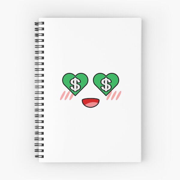 Item preview, Cute kawaii heart money eyes face designed and sold by BlushyPrint.