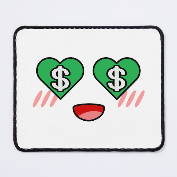 Item preview, Cute kawaii heart money eyes face designed and sold by BlushyPrint.