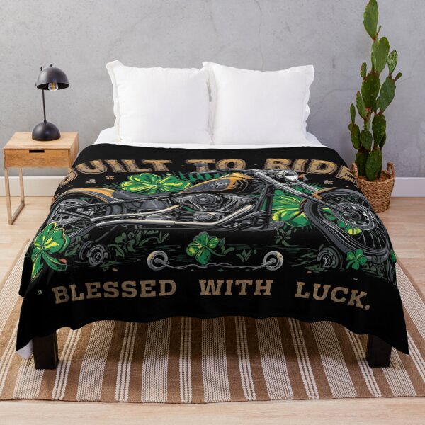 Item preview, Lucky Motorcycle Shamrock Design | St. Patrick’s Day Biker Apparel designed and sold by YourTrendyTees.