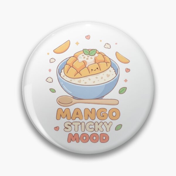 Item preview, Mango Sticky Mood – Cute Thai Dessert Aesthetic designed and sold by Peachito Lab.