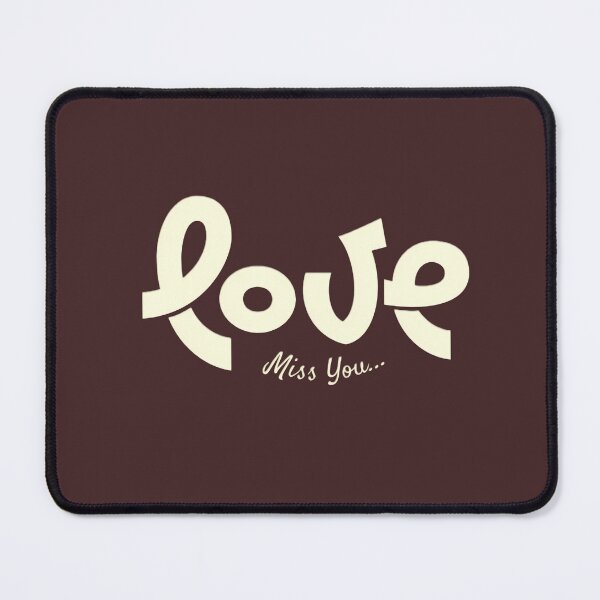 Item preview, Aesthetic Love Miss You Minimalist Typography Art designed and sold by LYZ7VANI.