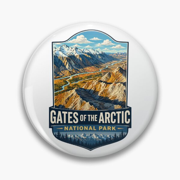 Item preview, Gates of the Arctic National Park Retro Wilderness designed and sold by Gideon Emmerich.