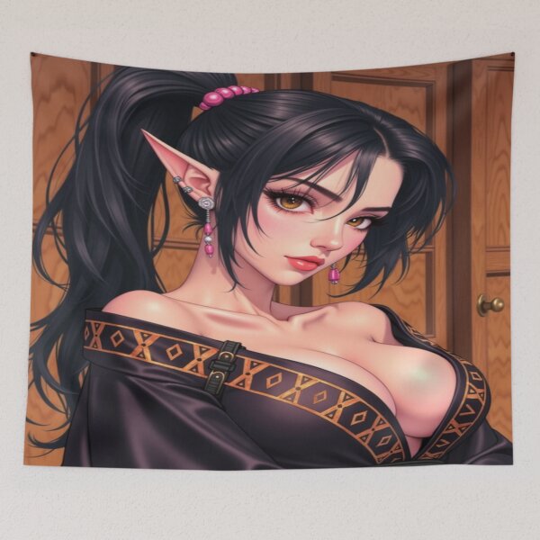 Item preview, Wrapped in Black Silk | Elven Seduction Art designed and sold by KasaHunterHarem.