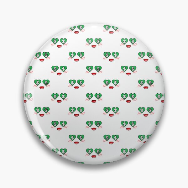 Item preview, Cute kawaii heart money eyes face pattern designed and sold by BlushyPrint.