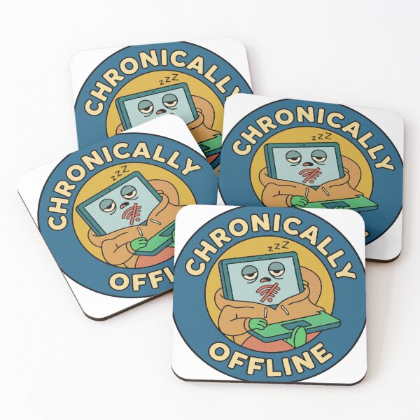 Item preview, Chronically Offline Funny WiFi Sticker designed and sold by journeyengine.
