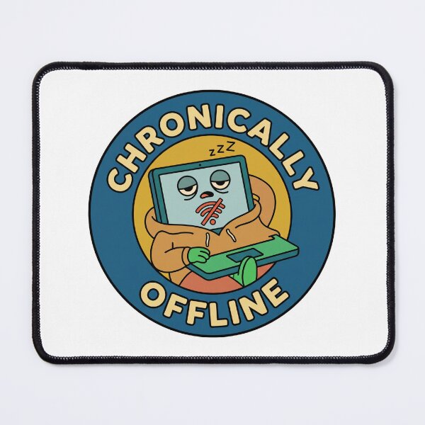Item preview, Chronically Offline Funny WiFi Sticker designed and sold by journeyengine.