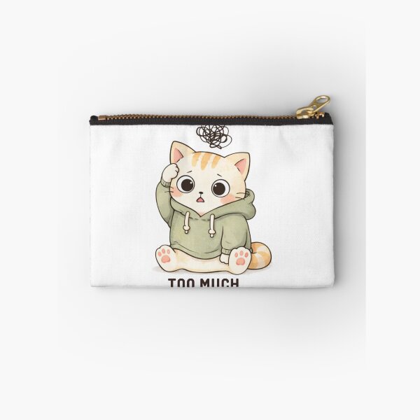 Item preview, Too Much Cat | Cute Kawaii Aesthetic | Overstimulated Mood Design designed and sold by The Mood Index.