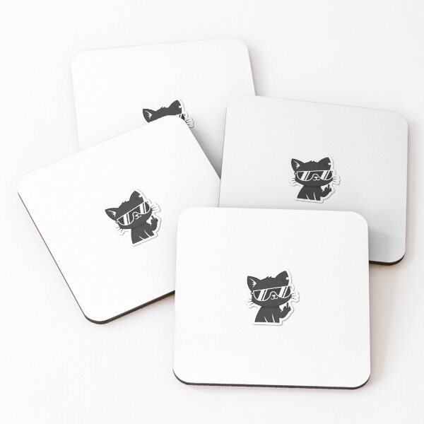 Item preview, Cool Black Cat with Sunglasses Showing Middle Finger designed and sold by mayatA-rt.