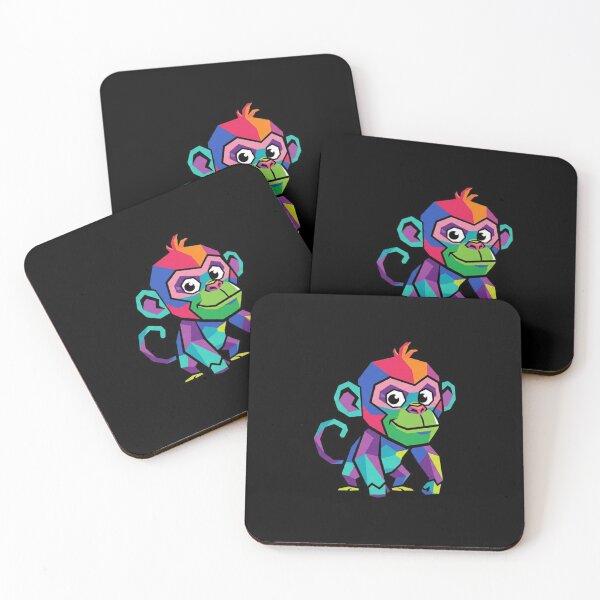 Item preview, Cheerful and Vibrant Monkey – Electric Colors Monkey Backpack for School designed and sold by bsbd-action.