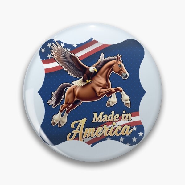 Item preview, Made in America | Patriotic Eagle and Wild Horse designed and sold by PriyaMagic.