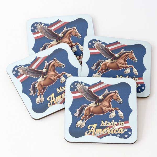 Item preview, Made in America | Patriotic Eagle and Wild Horse designed and sold by PriyaMagic.