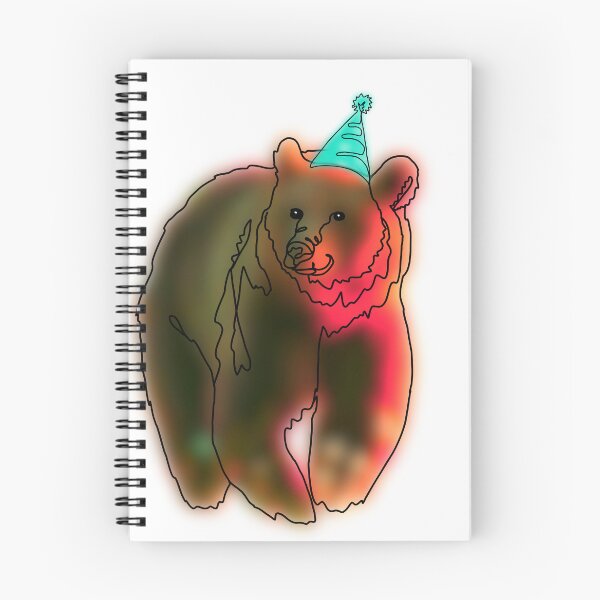 Item preview, Grizz The Bear with party hat - animalzinhats  designed and sold by Ashley’sAnimalz.