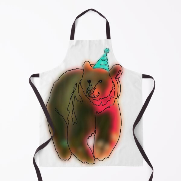 Item preview, Grizz The Bear with party hat - animalzinhats  designed and sold by Ashley’sAnimalz.