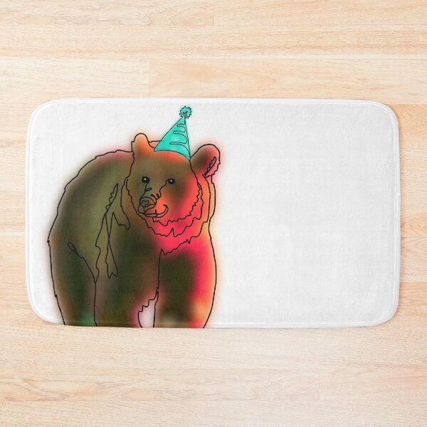 Item preview, Grizz The Bear with party hat - animalzinhats  designed and sold by Ashley’sAnimalz.