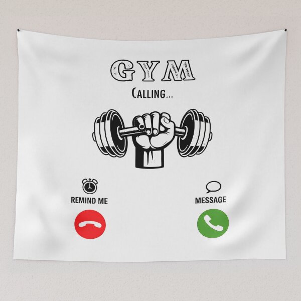 Item preview, Gym Is Calling  Fun Fitness Workout Design designed and sold by RipleMalphite.