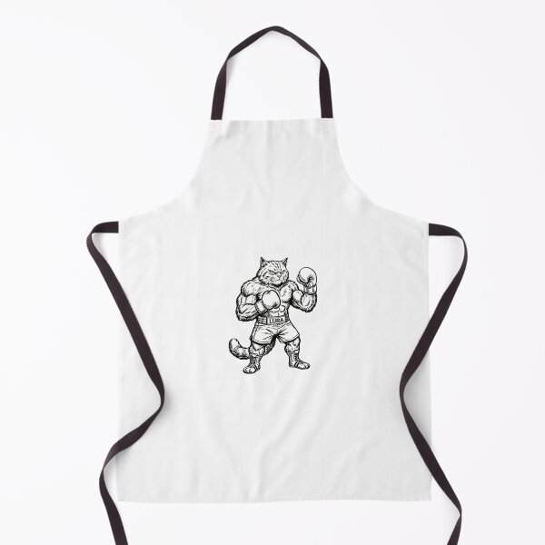 Item preview, Powerful Muscle Cat Boxer Ink Illustration designed and sold by Lura busah.